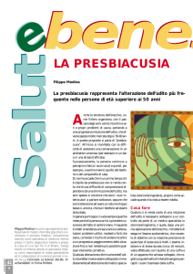 la presbiacusia