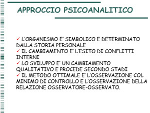 APPROCCIO PSICOANALITICO