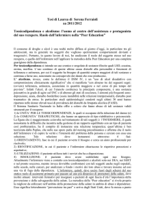 Tesi di Laurea di Serena Ferraioli aa 2011/2012 Tossicodipendenza