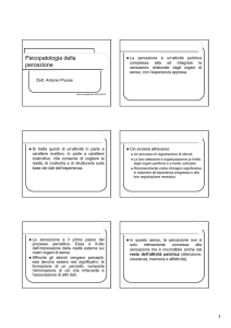 Psicopatologia della percezione