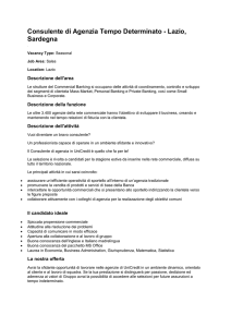 Consulente di Agenzia Tempo Determinato