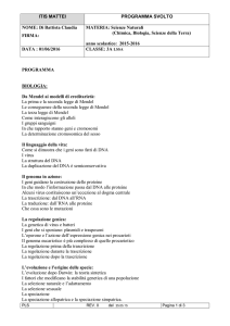 Chimica, Biologia, Scienze della Terra