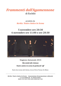 Frammenti dall`Agamennone