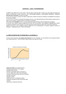 attivita` “ lilt “ in senologia la prevenzione dei tumori della mammella