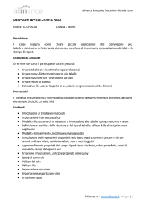 Microsoft Access - Corso base