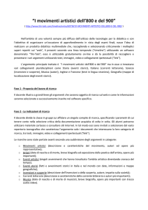 “I movimenti artistici dell`800 e del 900”