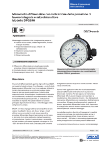 Manometro differenziale con indicazione della pressione di