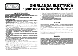GHIRLANDA ELETTRICA - per uso esterno-interno -
