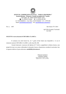 Ricerca docente di Chitarra Classica