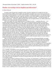 Boudon: un sociologo che ha sbagliato specializzazione?