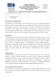 AMBULATORIO DI GASTROENTEROLOGIA SERVIZIO DI