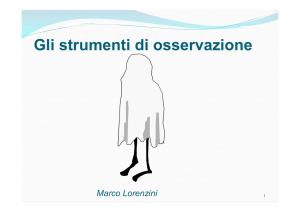 Gli strumenti di osservazione