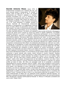 M° Davide Antonio Rizzo - CENTRO CULTURALE DON MILANI