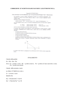 CORREZIONE II° SCRITTO ESAME MATURITA` (ELETTROTECNICA)