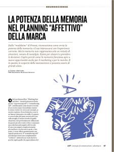 LA POTENZA DELLA MEMORIA NEL PLANNING “AFFETTIVO