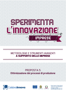 PROPOSTA 5 Ottimizzazione dei processi di produzione