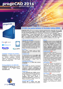 Il CAD che parla italiano in formato nativo DWG