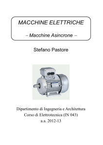 Macchine elettriche: Asincrone