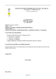 Lavori estivi IVB 11-12
