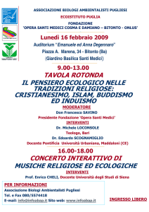 tavola rotonda il pensiero ecologico nelle tradizioni religiose