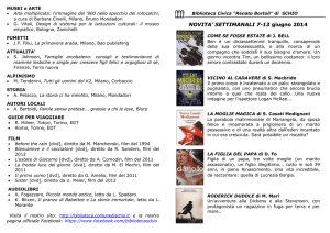 Settimana dal 7 al 13 giugno 2014