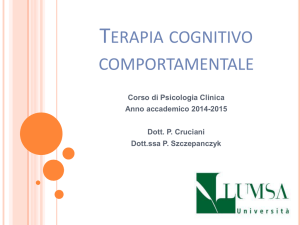 Terapia Cognitivo Comportamentale