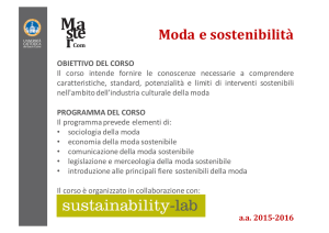Moda e sostenibilità