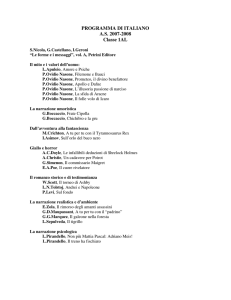 PROGRAMMA DI ITALIANO A.S. 2007