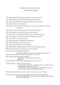 Elenco delle lezioni - dipartimento di economia e diritto