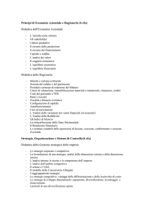 Principi di Economia Aziendale e Ragioneria (6 cfu) Didattica dell