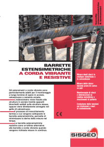 barrette estensimetriche a corda vibrante