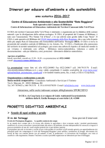 Scarica le proposte di Educazione Ambientale