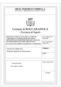 Relazione impianto illuminazione
