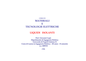 materiali e tecnologie elettriche liquidi isolanti