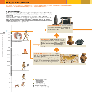 Mappa concettuale - Dalla Preistoria all`Egitto Mappa concettuale