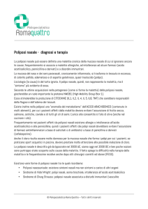 Poliposi nasale - Polispecialistica Roma Quattro
