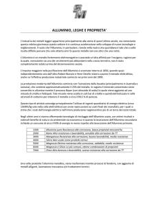 alluminio, leghe e proprieta