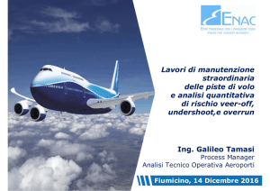 Lavori di manutenzione straordinaria delle piste di volo e analisi