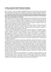 AUTISMO, ITALIA-ISRAELE INSIEME PER APRIRE UN