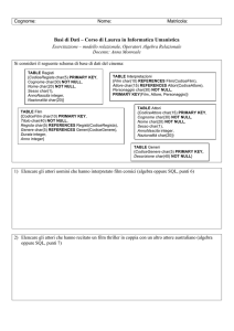 Testo Esercitazione