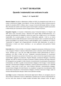 CHI È - Università Bocconi