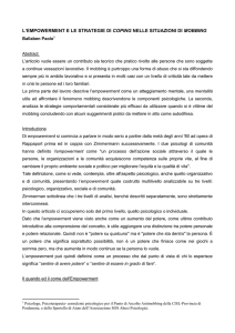 l`empowerment e le strategie di coping