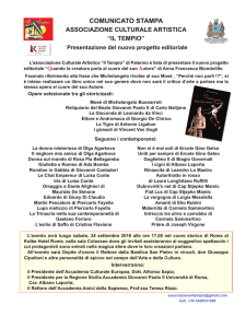 COMUNICATO STAMPA - Galleria Il Tempio