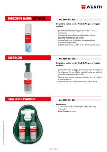 SOLUZIONE SALINA EYE WASH LAVAOCCHI STAZIONE