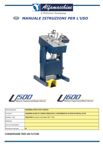 MANUALE ISTRUZIONI PER L`USO
