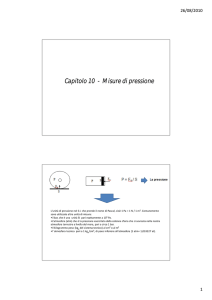 Capitolo 10 - MISURE DI PRESSIONE