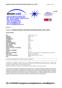 MANUALE TECNICO MOTORE ELETTRICO 230 V ENFC