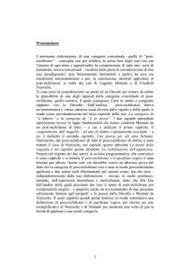 Il postnichilismo. I casi di Montale e Nietzsche