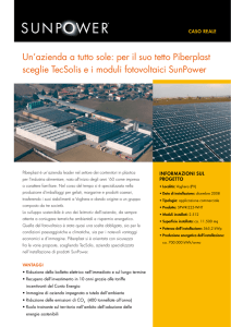 Piberplast Voghera (PV) Casi reali Sunpower