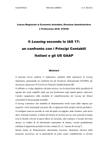 un confronto con i Principi Contabili Italiani e gli US GAAP